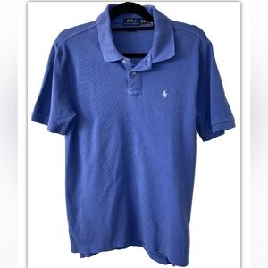 Boys blue Ralph Lauren polo with light blue logo